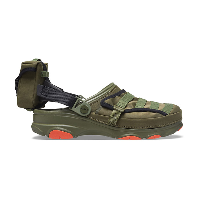 BEAMS X CROCS ALL TERRAIN MILITARY CLOG ARMY GREEN